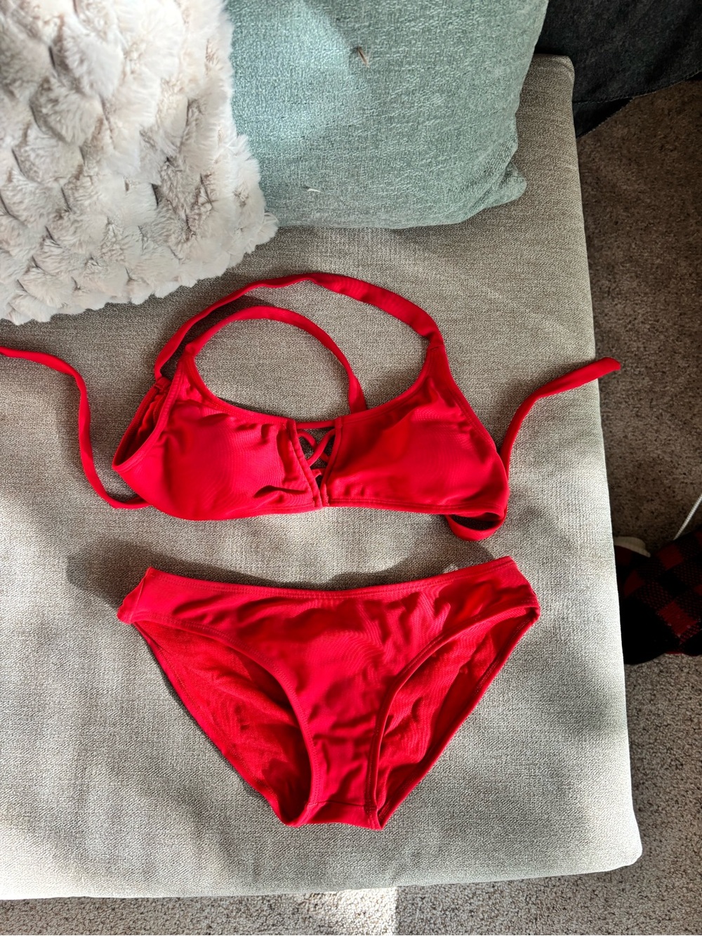 Pakaloha Red Women's Two-Piece Bikini Set - Worn once. Size small